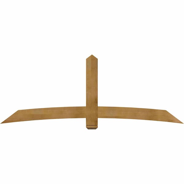 Ekena Millwork Bellingham Rough Sawn Timber Gable Bracket, Western Red Cedar, 96"W x 36"H x 4"D x 6"F, 9/12 Pitch GBW096X36X0406BEL00RWR - main